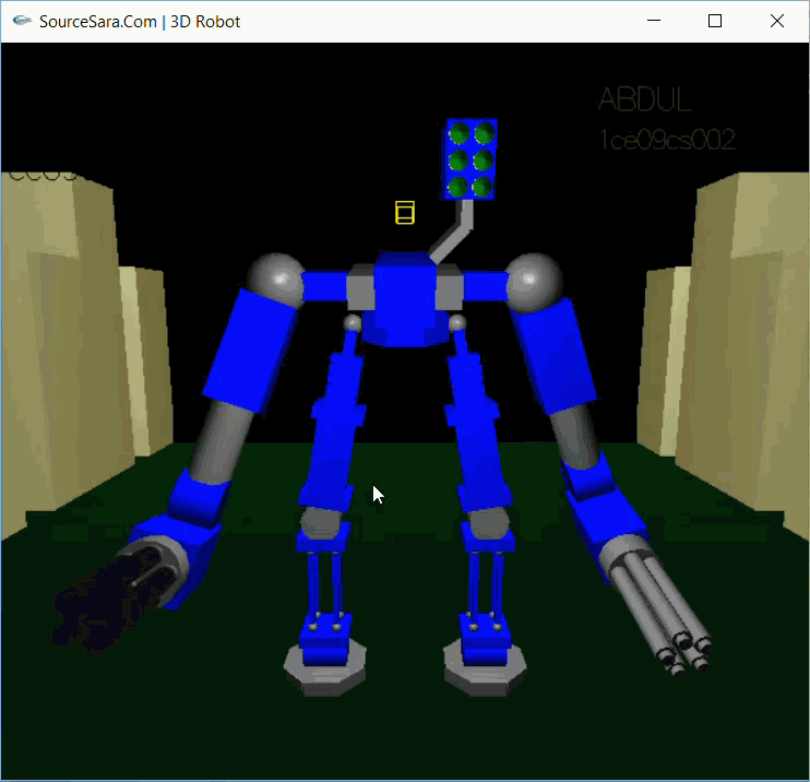 3d robot in opengl using cpp 5274 1 تصویر