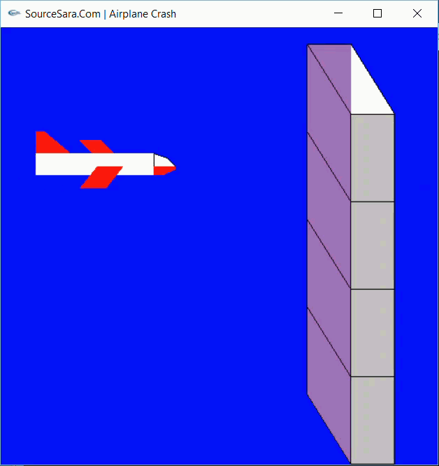 plane crash in opengl using cpp 5180 تصویر